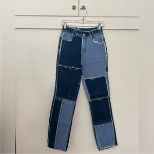 Cider Patchwork Denim Jeans Size S (2/4)